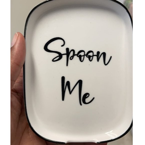 Farmhouse Spoon Rest Modern Kitchen Decor Ceramic Cooking Utensil Holder Gift - Picture 4 of 5